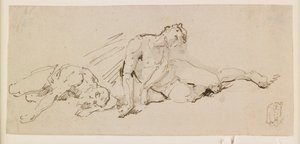 Deux figures masculines (étude pour la Résurrection)
